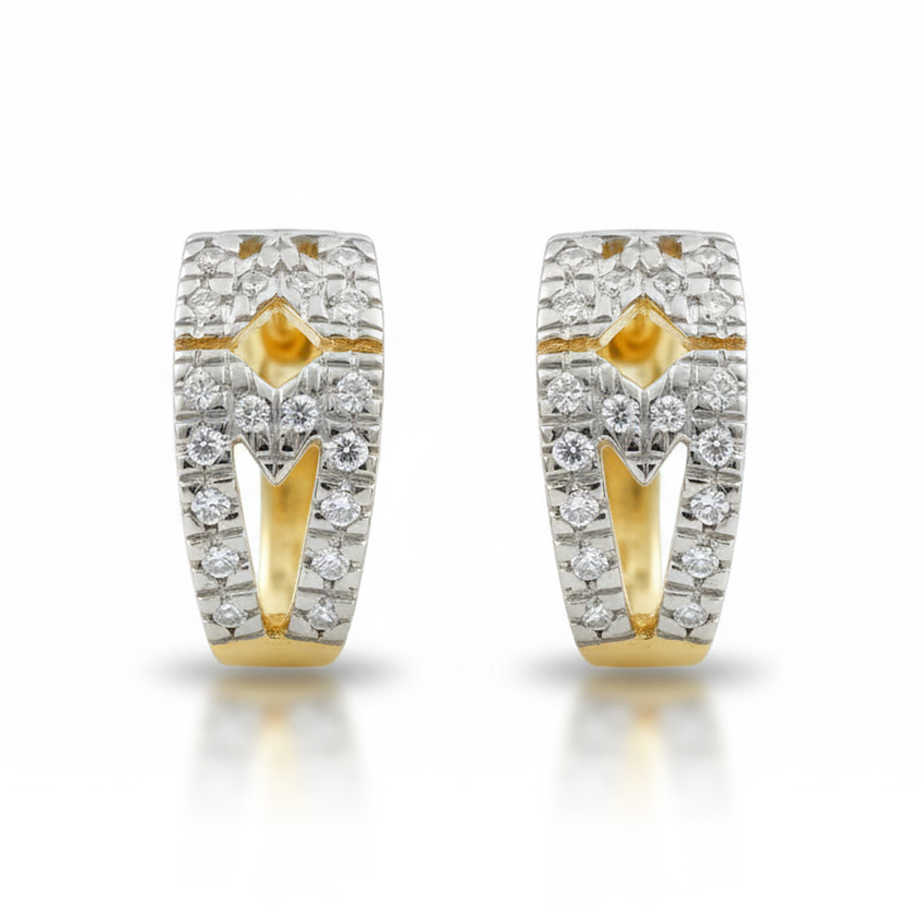 PENDIENTES ORO 18KL CIRCONITAS