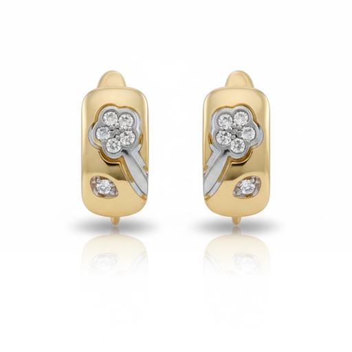 PENDIENTES ORO 18KL CIRCONITAS