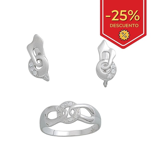 [P3162] PENDIENTES ORO BLANCO 18KL