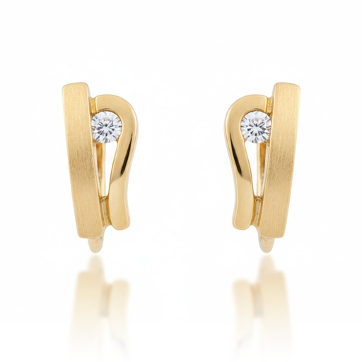 PENDIENTES ORO 18KL CIRCONITAS