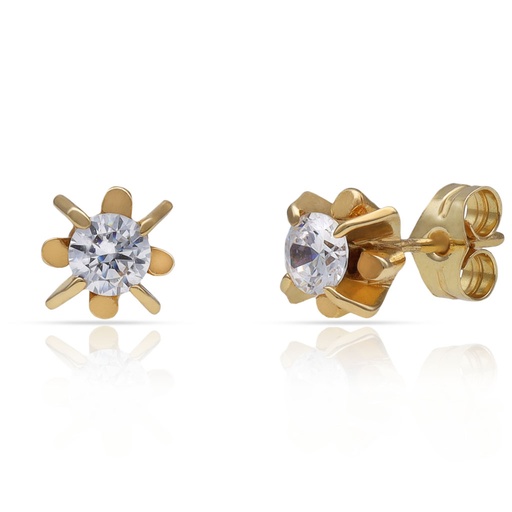 [P320] PENDIENTES ORO 18KL CIRCONITAS