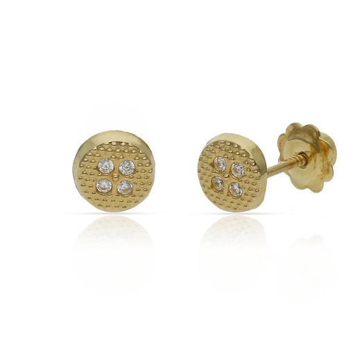 [P364] PENDIENTES ORO 18KL REDONDOS