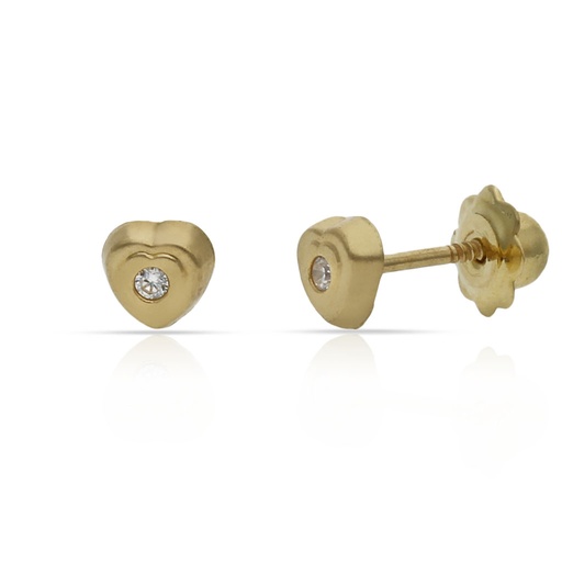 [P371] PENDIENTES ORO 18KL CORAZON