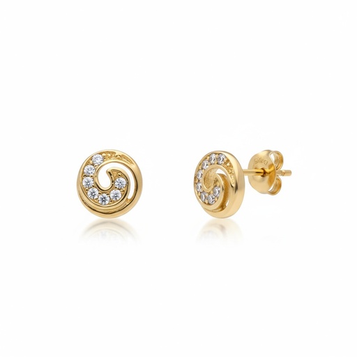 [P496] PENDIENTES ORO 18KL REDONDOS