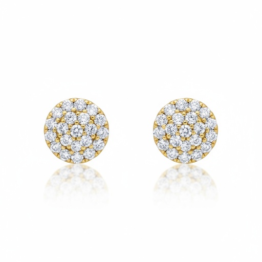 [P498] PENDIENTES ORO 18KL REDONDOS 9MM