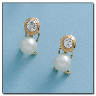 [P5004] PENDIENTES ORO 18KL PERLAS