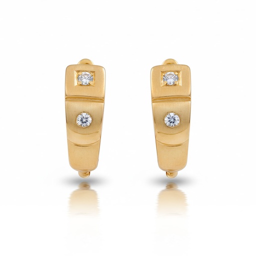 [P5054] PENDIENTES ORO 18KL CIRCONITAS