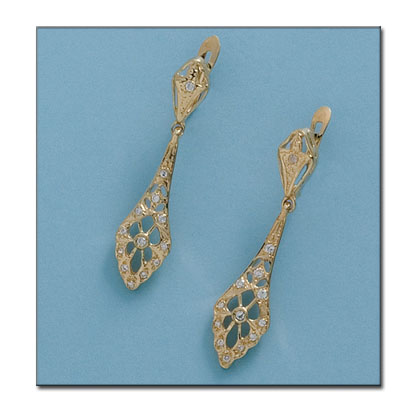 [P5715] PENDIENTES ORO 18KL CIRCONITAS
