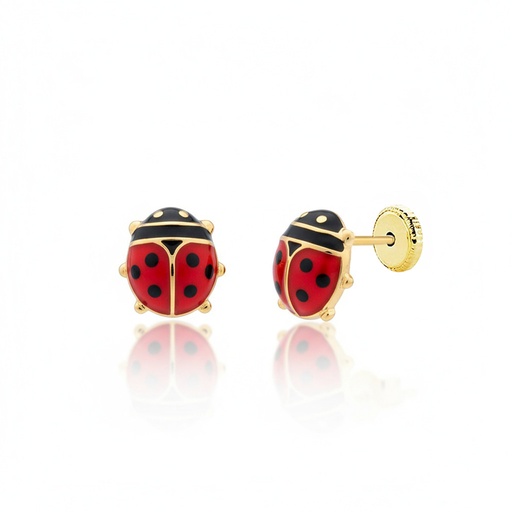 [P6054] PENDIENTES ORO 18KL MARIQUITA