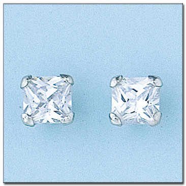 [P6069] PENDIENTES ORO BLANCO 18KL