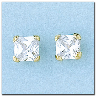 [P6074] PENDIENTES ORO 18KL - 8X8