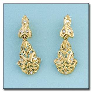 [P6328] PENDIENTES ORO 18KL CIRCONITAS