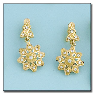 [P6330] PENDIENTES ORO 18KL CIRCONITAS