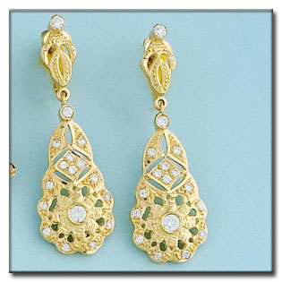 [P6342] PENDIENTES ORO 18KL CIRCONITAS