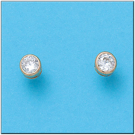 [P663] PENDIENTES ORO 18KL CIRCONITAS