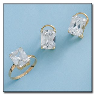 [P6635] PENDIENTES ORO 18KL CIRCONITAS