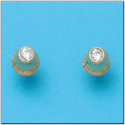 [P692] PENDIENTES ORO 18KL CIRCONITAS