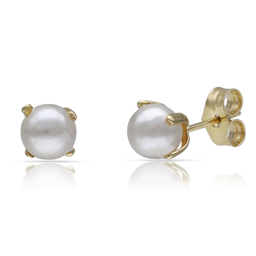 [P6P] PENDIENTES ORO 18KL PERLAS - 6MM