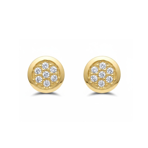 [P752] PENDIENTES ORO 18KL REDONDOS 7MM