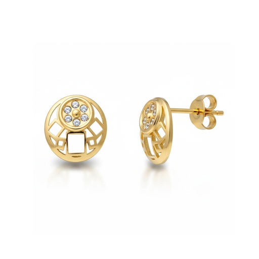 [P807] PENDIENTES ORO 18KL REDONDOS