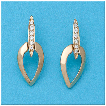 [P839] PENDIENTES ORO 18KL CIRCONITAS