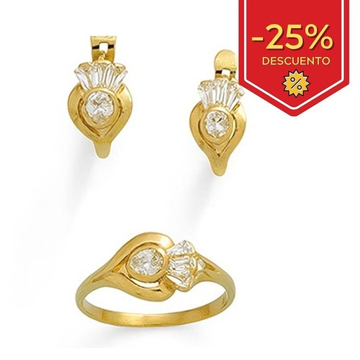 [P9092] PENDIENTES ORO 18KL