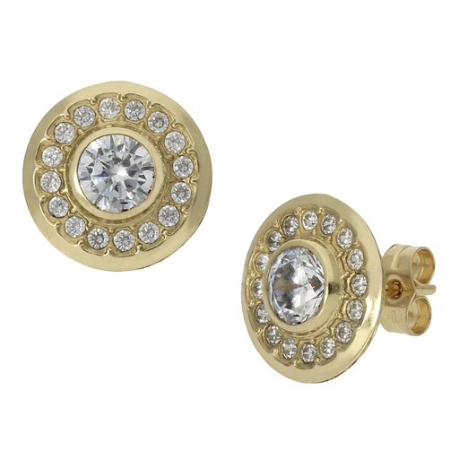 [P934] PENDIENTES ORO 18KL REDONDOS - 11MM