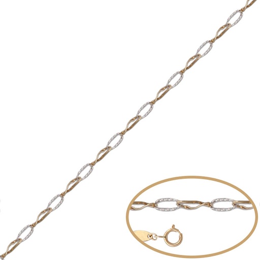 [PU1069] PULSERA ORO 18KL BICOLOR
