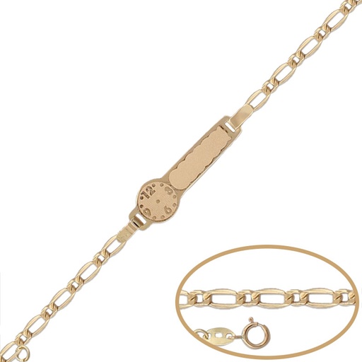 [PU1165] PULSERA ORO 18KL RELOJ - 13CM