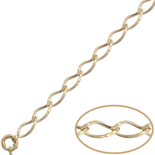 [PU1182] PULSERA ORO 18KL HUECA