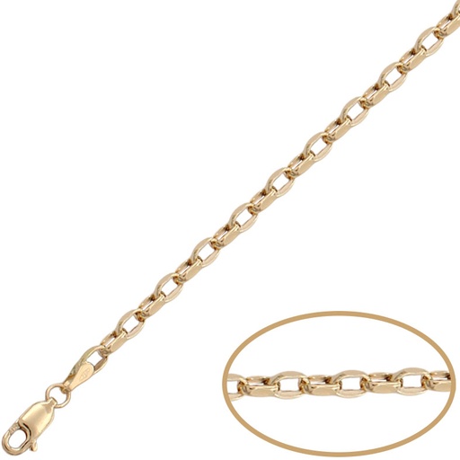 PULSERA ORO 18KL ROLOT ALARGADO - 3.50MM
