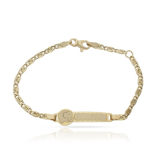 [PU1261] PULSERA ORO 18KL ELEFANTE