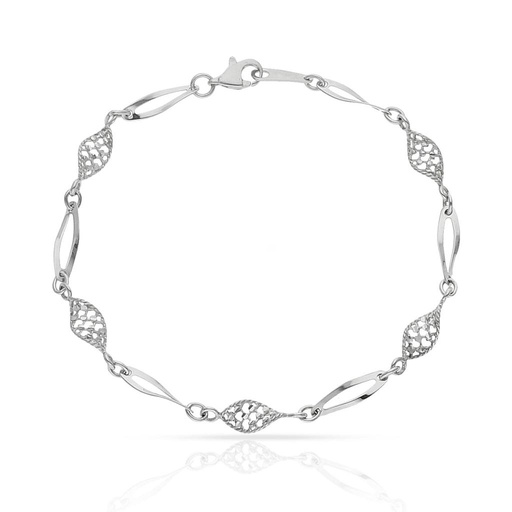 [PU259] PULSERA ORO BLANCO 18KL