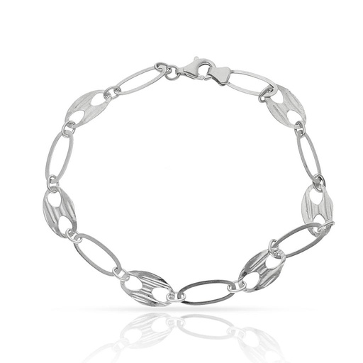 [PU261] PULSERA ORO BLANCO 18KL