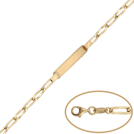 [PU351] PULSERA ORO 18KL CON PLACA