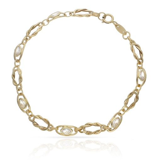 [PU356] PULSERA ORO 18KL CIRCONITAS