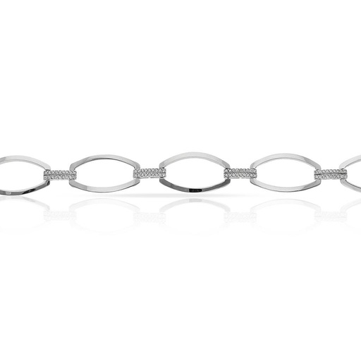 [PU461] PULSERA ORO BLANCO 18KL