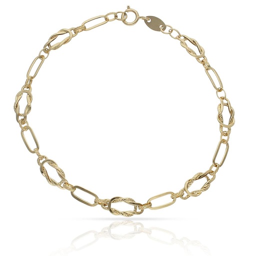 [PU680] PULSERA ORO 18KL HUECA
