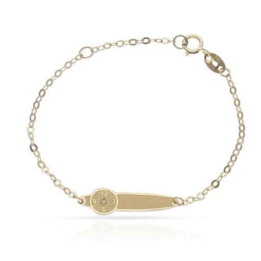 [PU754] PULSERA ORO 18KL RELOJ CIRCONITA