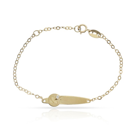 [PU758] PULSERA ORO 18KL CHUPETE CIRCONITA