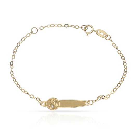 PULSERA ORO 18KL OSO CIRCONITA