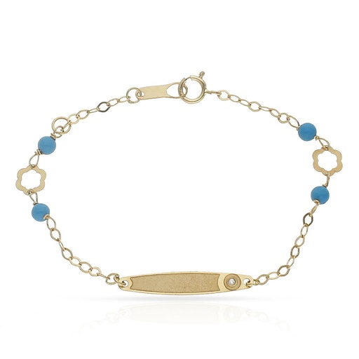 PULSERA ORO 18KL CIRCULO CIRCONITA