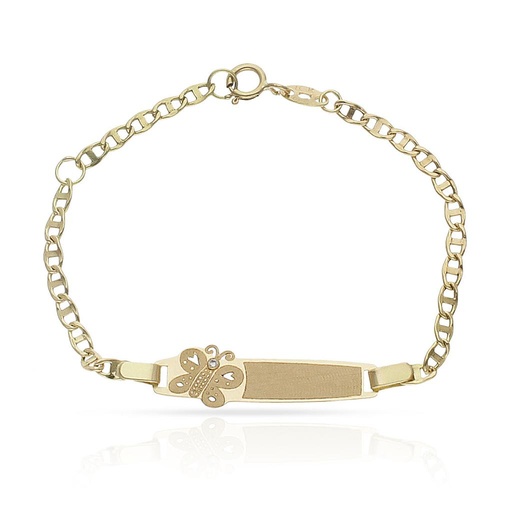 [PU766] PULSERA ORO 18KL MARIPOSA CIRCONITA
