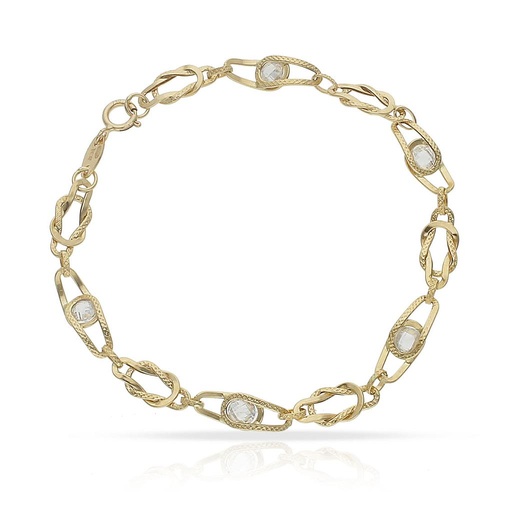 [PU772] PULSERA ORO 18KL CIRCONITAS
