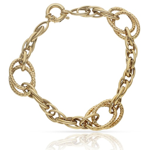 [PU789] PULSERA ORO 18KL TROQUELADA