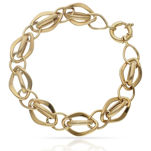 [PU795] PULSERA ORO 18KL TROQUELADA