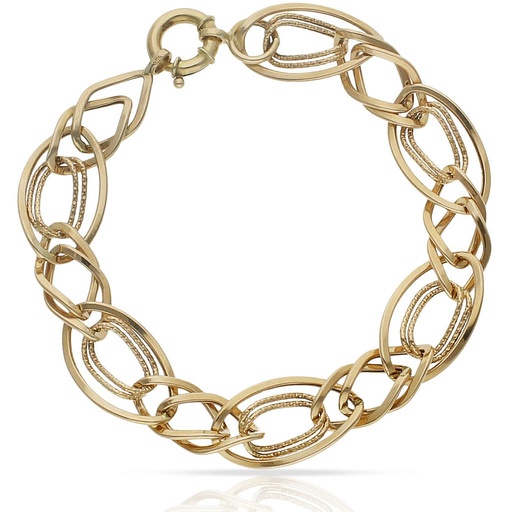 [PU808] PULSERA ORO 18KL TROQUELADA