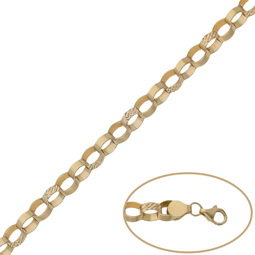 [PU829] PULSERA ORO 18KL TROQUELADA