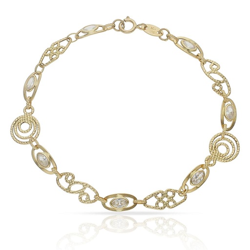 [PU963] PULSERA ORO 18KL TROQUELADA