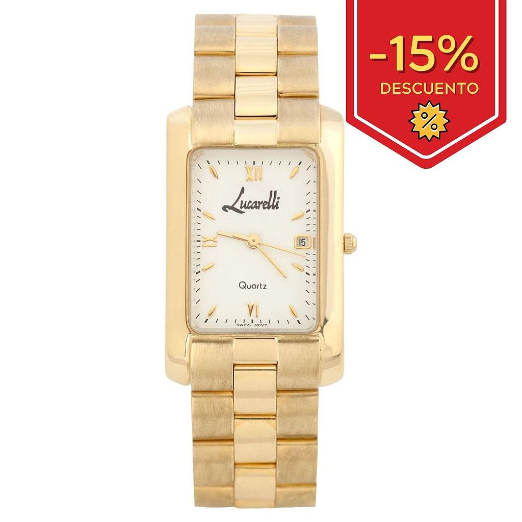 RELOJ ORO 18KL CABALLERO LUCARELLI